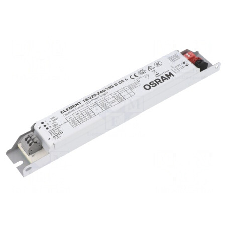 Alimentator LED 18W 25-54VDC 200-350mA | Electronic-mag.ro | Componente Electronice