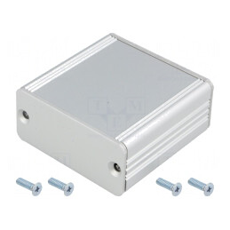 Carcasă Aluminiu Gri AKG 55x50x24mm | Electronic-mag.ro | Componente Electronice