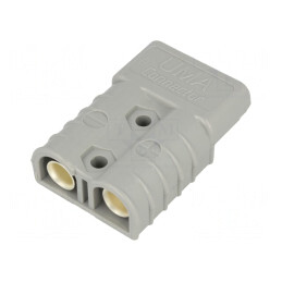 Mufă cablu-cablu hermafrodit gri 36V PIN 2 crimpat | Electronic-mag.ro | Componente Electronice