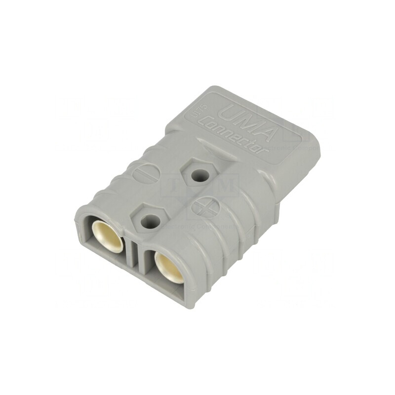 Mufă cablu-cablu hermafrodit gri 36V PIN 2 crimpat | Electronic-mag.ro | Componente Electronice