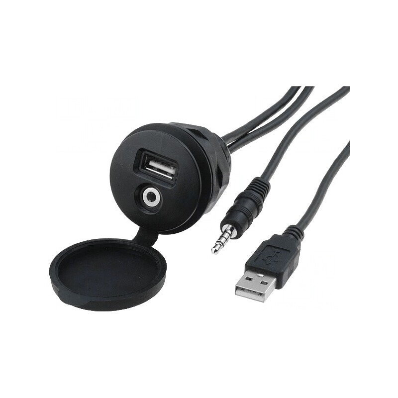 Adaptor USB la AUX Jack 3,5mm 2m | Electronic-mag.ro | Componente Electronice