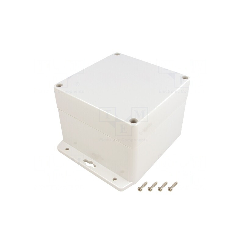 Carcasă Universală 120x120x90mm cu Lame de Fixare | Electronic-mag.ro | Componente Electronice