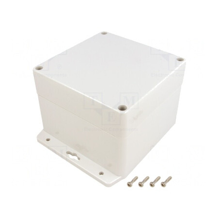 Carcasă Universală 120x120x90mm cu Lame de Fixare | Electronic-mag.ro | Componente Electronice