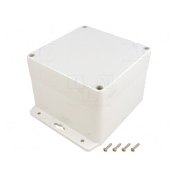 Carcasă Universală 120x120x90mm cu Lame de Fixare | Electronic-mag.ro | Componente Electronice