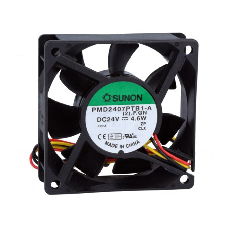 Ventilator axial DC 24V 70x70x25mm 83,25m3/h 45dBA cu bilă | Electronic-mag.ro | Componente Electronice