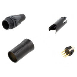 Mufă XLR Tată 7 Pin pe Cablu NC7MXX-B | Electronic-mag.ro | Componente Electronice