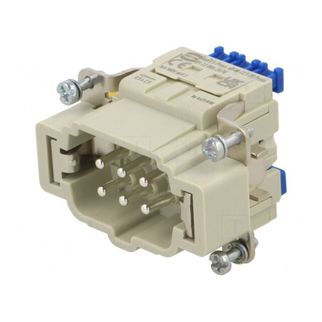 Conector HDC Inserturi Contact Tată Han ES Press PIN 6 | Electronic-mag.ro | Componente Electronice