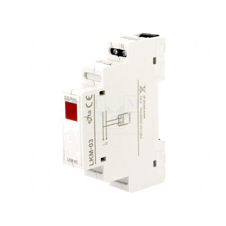 Indicator de Tensiune 230V pentru Șină DIN IP20 | Electronic-mag.ro | Componente Electronice