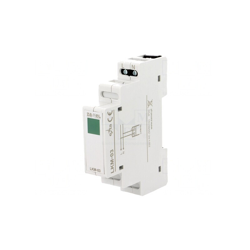 Indicator de Tensiune 230VAC pentru Şină DIN IP20 | Electronic-mag.ro | Componente Electronice