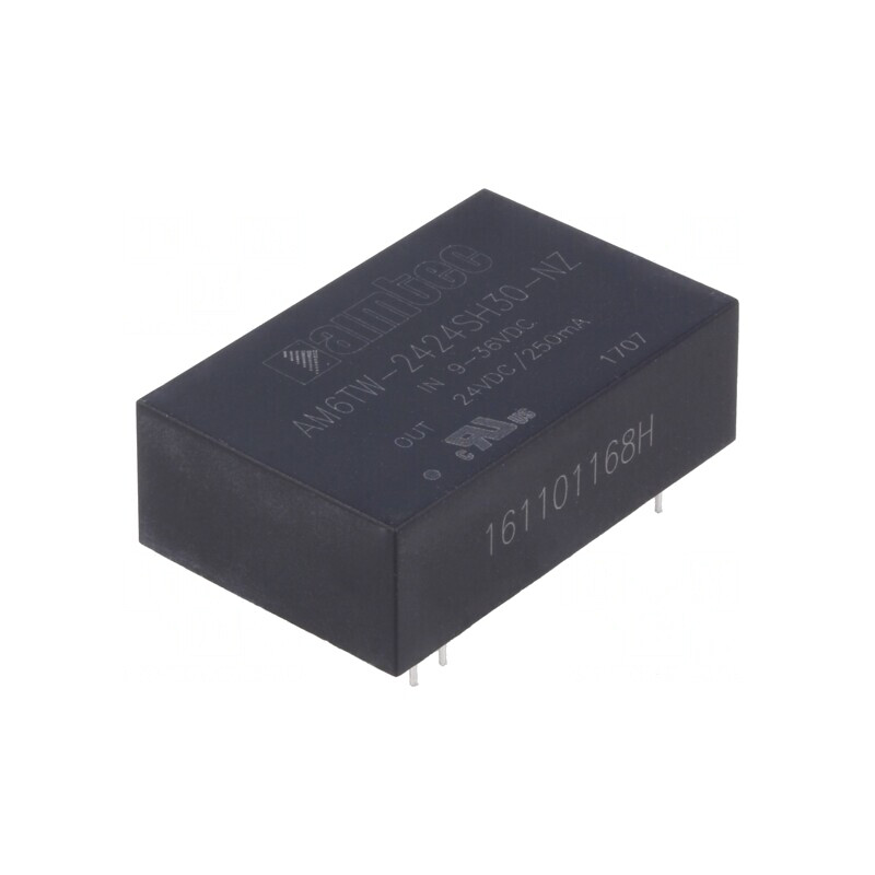 Convertor DC/DC 6W 9-36V la 24V 250mA DIP24 | Electronic-mag.ro | Componente Electronice