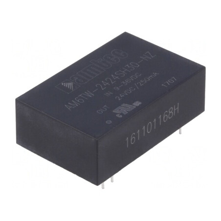 Convertor DC/DC 6W 9-36V la 24V 250mA DIP24 | Electronic-mag.ro | Componente Electronice