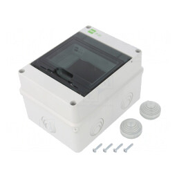 Carcasă pentru aparatură modulară IP55 Gri Deschis 5 Module | Electronic-mag.ro | Componente Electronice