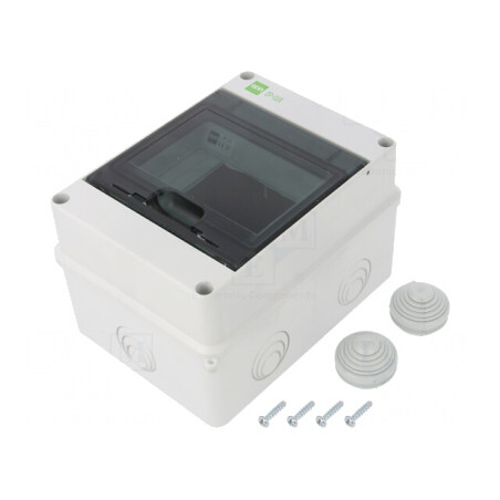 Carcasă pentru aparatură modulară IP55 Gri Deschis 5 Module | Electronic-mag.ro | Componente Electronice