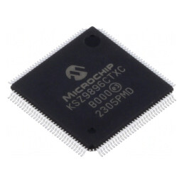 Interfață Ethernet Transceiver 10/100/1000Base-T TQFP128 KSZ9896CTXC | Electronic-mag.ro | Componente Electronice