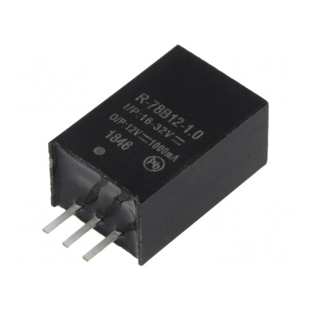 Convertor DC/DC 12W 16-32V la 12V 1A SIP3 | Electronic-mag.ro | Componente Electronice