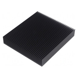 Radiator extrudat cu aripioare negru 100x90x17mm | Electronic-mag.ro | Componente Electronice