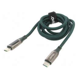 Cablu USB C 2.0 Negru 1m 480Mbps | Electronic-mag.ro | Componente Electronice