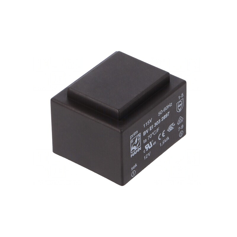 Transformator Încapsulat 1,9VA 115VAC 12V PCB | Electronic-mag.ro | Componente Electronice