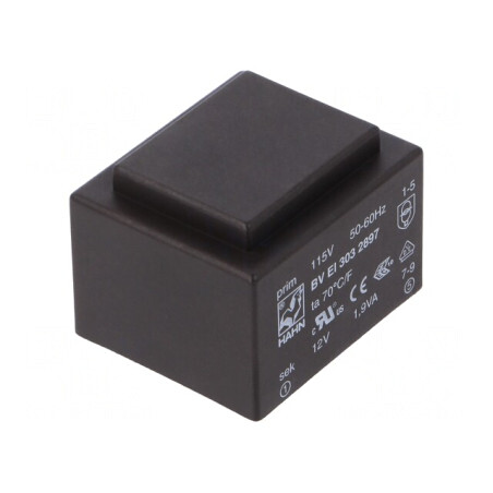 Transformator Încapsulat 1,9VA 115VAC 12V PCB | Electronic-mag.ro | Componente Electronice
