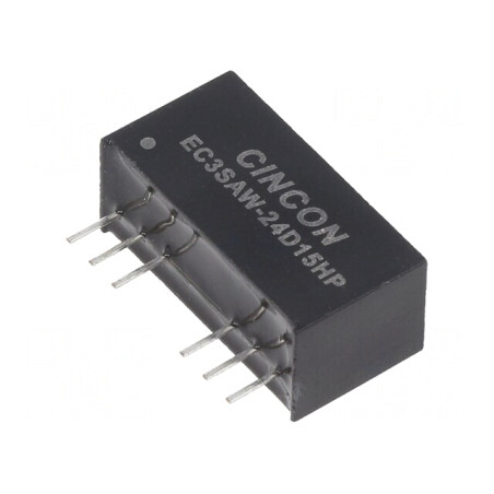 Convertor DC/DC 3W 9-36V la 15V/-15V THT EC3SAW-24D15HP | Electronic-mag.ro | Componente Electronice
