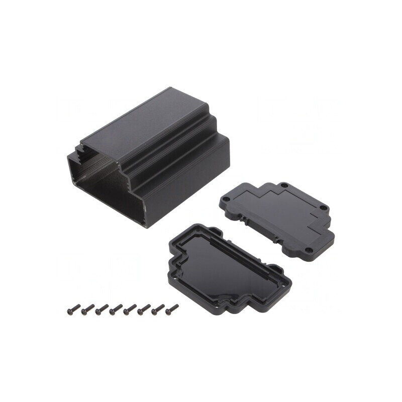 Carcasă pentru șină DIN 98,3x113,3x69mm Aluminiu | Electronic-mag.ro | Componente Electronice Carcasă pentru șină DIN 98,3x113,3x69mm Aluminiu | Electronic-mag.ro | Componente Electronice