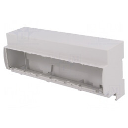 Carcasă pentru şină DIN 91x213x62mm Gri 12 Module | Electronic-mag.ro | Componente Electronice