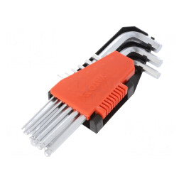 Set Chei Imbus Sferic 10 Bucăți Oțel Crom-Vanadium | Electronic-mag.ro | Componente Electronice