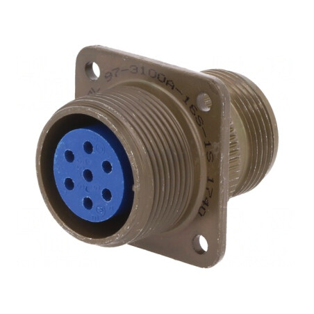 Conector Circular Aluminiu 16S 97 Oliv | Electronic-mag.ro | Componente Electronice