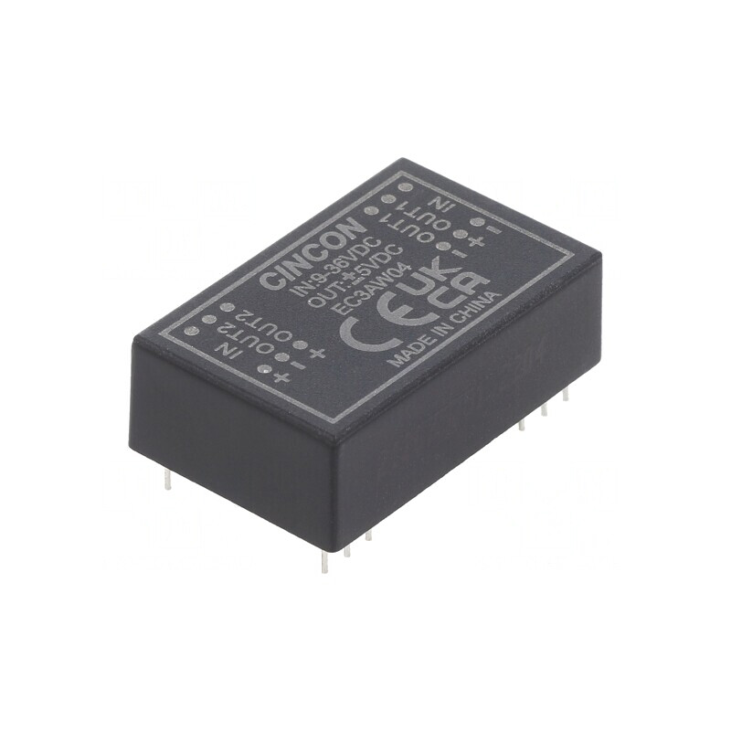 Convertor DC/DC 3W 9-36V la 5V/-5V DIP24 EC3AW04 | Electronic-mag.ro | Componente Electronice Convertor DC/DC 3W 9-36V la 5V/-5V DIP24 EC3AW04 | Electronic-mag.ro | Componente Electronice
