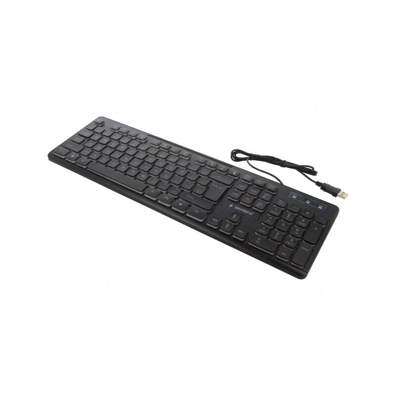 Tastatură USB Neagră US Layout 1,4m | Electronic-mag.ro | Componente Electronice Tastatură USB Neagră US Layout 1,4m | Electronic-mag.ro | Componente Electronice