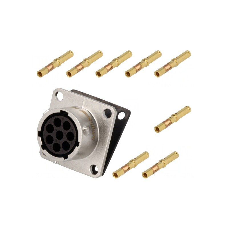 Conector Circular 8-PIN Mamă RT360 Gold | Electronic-mag.ro | Componente Electronice