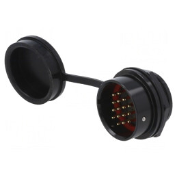 Soclu SA28 tată 16 PIN IP67 10A 500V | Electronic-mag.ro | Componente Electronice