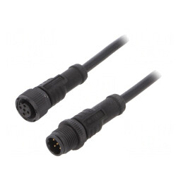 Cablu senzori/automatizări M12-M12 1m | Electronic-mag.ro | Componente Electronice
