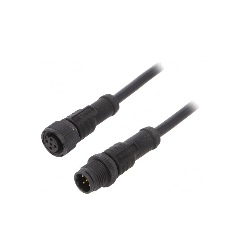 Cablu senzori/automatizări M12-M12 1m | Electronic-mag.ro | Componente Electronice