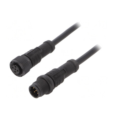 Cablu senzori/automatizări M12-M12 1m | Electronic-mag.ro | Componente Electronice