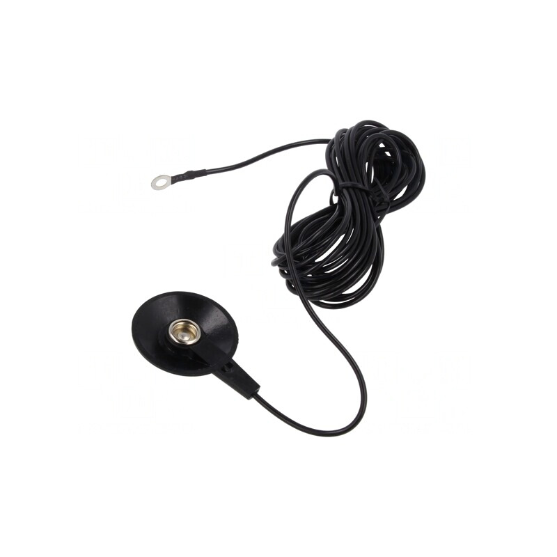 Cablu Împământare ESD Negru 4,5m 1MΩ | Electronic-mag.ro | Componente Electronice
