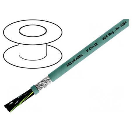 Cablu F-CY-JZ 7G4mm2 Ecranat Cupru Cositorit PVC | Electronic-mag.ro | Componente Electronice