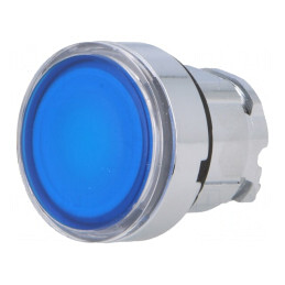 Comutator apăsare 22mm albastru | Electronic-mag.ro | Componente Electronice
