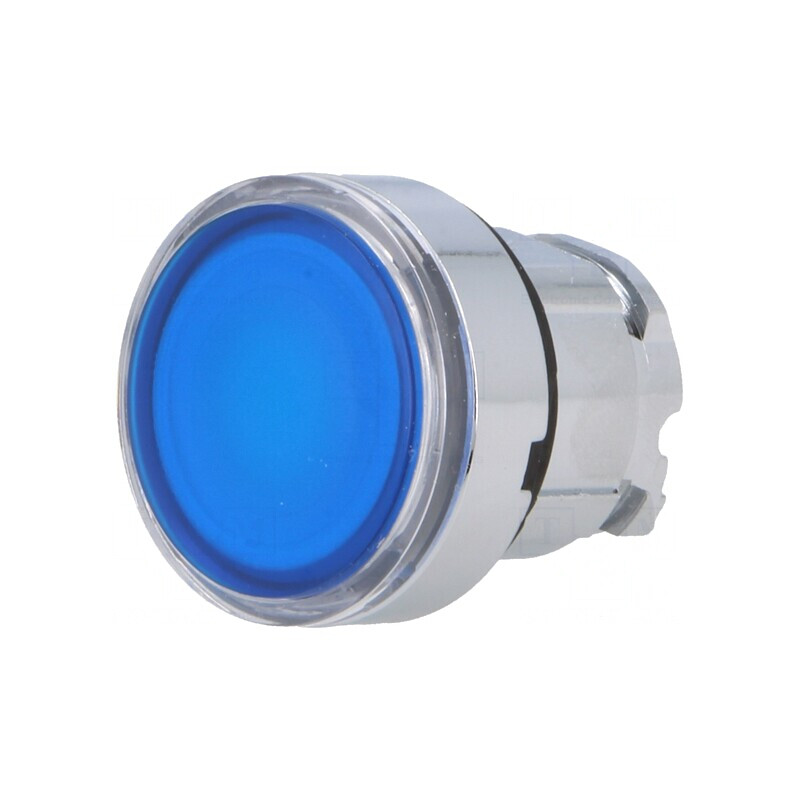 Comutator apăsare 22mm albastru | Electronic-mag.ro | Componente Electronice