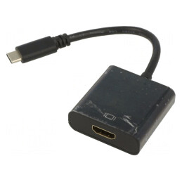 Adaptor HDMI 1.4 la USB C 0,15m Negru | Electronic-mag.ro | Componente Electronice