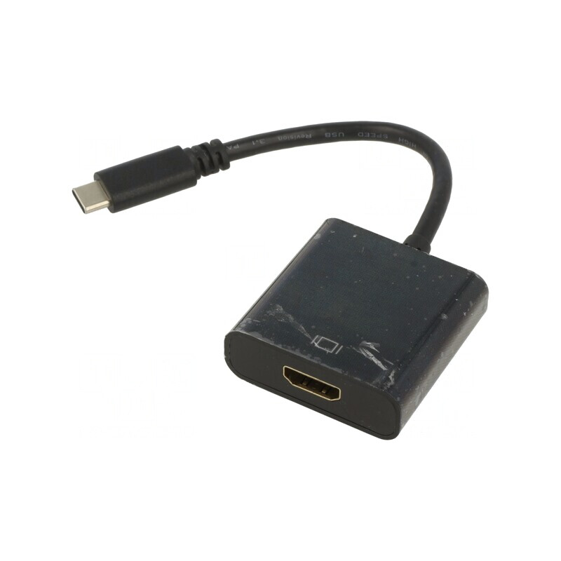 Adaptor HDMI 1.4 la USB C 0,15m Negru | Electronic-mag.ro | Componente Electronice