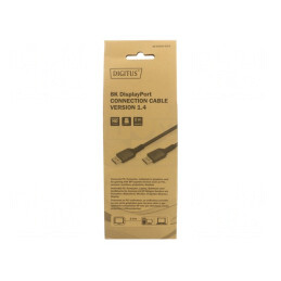 Cablu DisplayPort 1.4 HDCP 2.2 Textil 2m Negru | Electronic-mag.ro | Componente Electronice