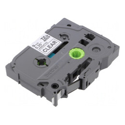 Bandă Transparentă 9mm x 8m cu Scris Negru | Electronic-mag.ro | Componente Electronice