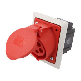 Conector de alimentare AC trifazat 32A 400VAC IP44 | Electronic-mag.ro | Componente Electronice