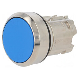 Comutator de Apăsare 22mm 2 Pozitii Albastru | Electronic-mag.ro | Componente Electronice