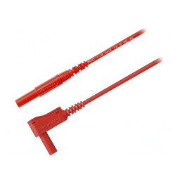 Cablu de măsurare 16A 0,5m roșu PVC | Electronic-mag.ro | Componente Electronice