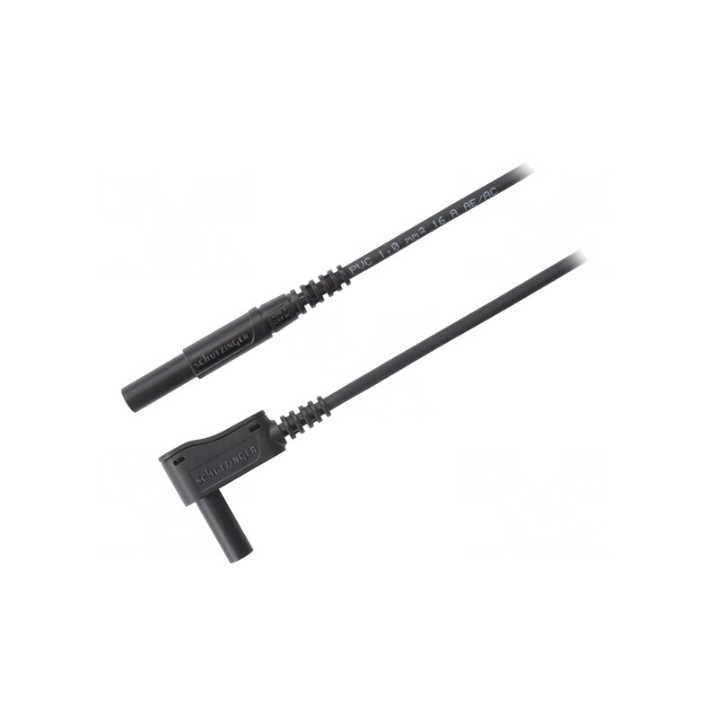 Cablu de măsurare 16A 0,5m negru PVC | Electronic-mag.ro | Componente Electronice