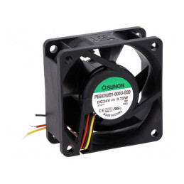 Ventilator axial DC 24V 60x60x25mm 61,16m3/h 44dBA cu bilă | Electronic-mag.ro | Componente Electronice