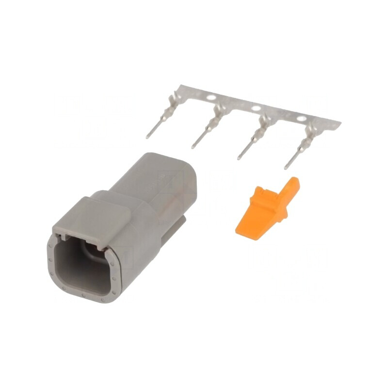 Conector cablu-cablu DTM mufă PIN 4 crimpat | Electronic-mag.ro | Componente Electronice