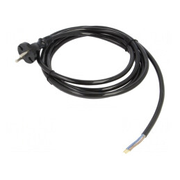 Cablu Alimentare Negru 3m 16A 2x1,5mm2 | Electronic-mag.ro | Componente Electronice